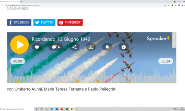 RICORDANDO ALLA RADIO IL 2 GIUGNO 1946