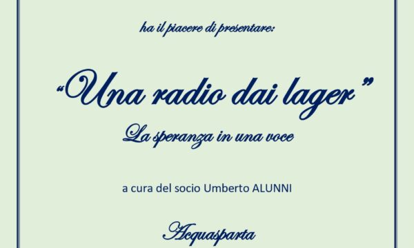 UNA RADIO DAI LAGER –  ACQUASPARTA – PALAZZO CESI